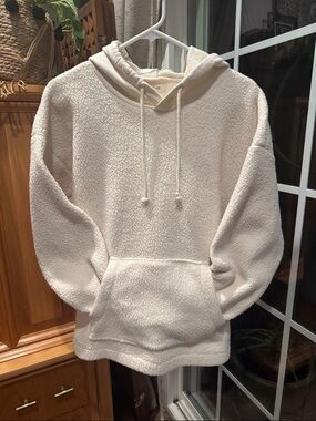 Madewell bubble sleeve Sherpa Hoodie